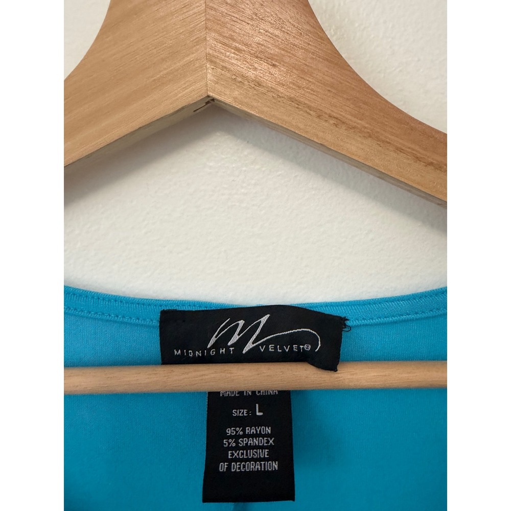 Midnight Velvet Georgine A-Line Dress – Blue – Size Large - Picture 5 of 6